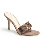 Pelle Moda Arley Crystal Embellished Sandal - Lyst