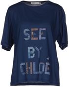 See By Chloé Short Sleeve Tshirt - Lyst