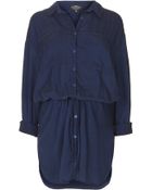 Topshop Maternity Denim Shirt Dress - Lyst