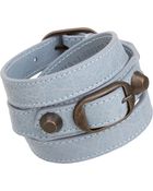 Balenciaga Arena Classic Double Tour Bracelet - Lyst