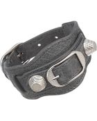 Balenciaga Arena Giant Nickel Bracelet - Lyst