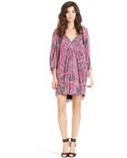 Diane von Furstenberg Fleurette Printed Chiffon Dress - Lyst