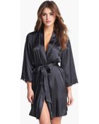 In Bloom By Jonquil Lace Trim Robe - Lyst