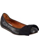 Lanvin Bow Ballet Flat - Lyst