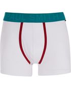 Paul Smith White Contrast Waistband Boxers - Lyst