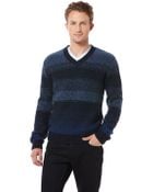 Perry Ellis Ombre V-Neck Sweater - Lyst