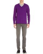 ATM Vneck Sweater - Lyst