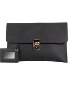 Balenciaga Padlock Clutch - Lyst