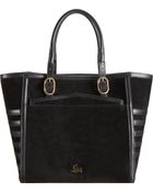 Christian Louboutin Farida Suede leather Tall Shopper Tote - Lyst
