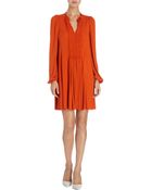 David Szeto Ruched Tunic Dress - Lyst