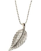 Jennifer Meyer Diamond Small Leaf Pendant Necklace - Lyst