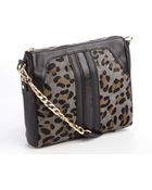 Kelsi Dagger Black Leopard Print 'Abbey' Crossbody Convertible Bag - Lyst