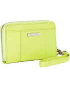 Kenneth Cole Studded Zip Around Wallet - Lyst