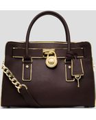 MICHAEL Michael Kors Satchel Hamilton Specchio East West - Lyst