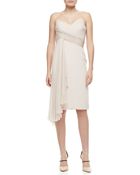 Notte By Marchesa Strapless Cascadefront Cocktail Dress - Lyst