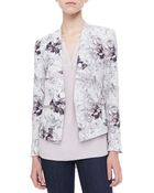 Rebecca Taylor Floralprint Ponte Blazer - Lyst