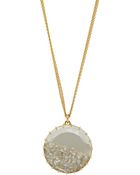 Renee Lewis Pearlbacked Diamond Shake Pendant Necklace - Lyst