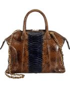 Zagliani Python Mini Tomodachi Bowling Bag - Lyst