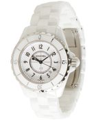 Chanel White Ceramic J12 Classic Watch - Lyst