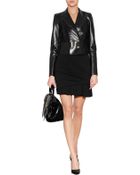 Emilio Pucci Leather Cropped Blazer - Lyst