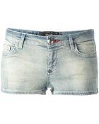 Philipp Plein Denim Hot Pants - Lyst