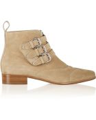 Tabitha Simmons Early Buckled Suede Ankle Boots - Lyst