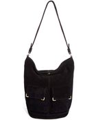 Asos Leather Hobo Bag with Metal Corner Fitting - Lyst