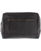 Asos Leather Wash Bag - Lyst