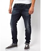 Diesel Jeans Safado Straight 823G Mid Wash - Lyst