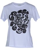 Saint Laurent Short Sleeve Tshirt - Lyst