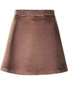 Topshop Two Tone A-Line Skirt - Lyst