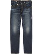True Religion Slightly Distressed Vintage Tapered Jeans - Lyst