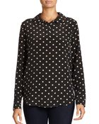 Equipment Adele Polka Dot Washed Silk Blouse - Lyst