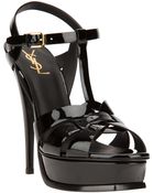 Saint Laurent 'Tribute' Sandals - Lyst