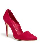 Alice + Olivia Dina Suede Pump - Lyst