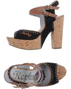 Replay Platform Sandals - Lyst