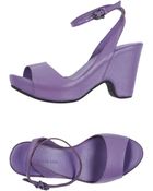 Roberto Del Carlo Platform Sandals - Lyst