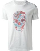 Alexander McQueen Skull Print Tshirt - Lyst