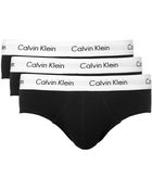 Calvin Klein Three-Pack Stretch-Cotton Briefs - Lyst
