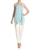 Elizabeth And James Modern Grace Drapedfront Blouse - Lyst