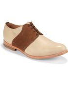 Jd Fisk Mosimo Leather Suede Saddle Shoes - Lyst