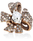 Oscar de la Renta Bow Ring - Lyst