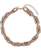 Topshop Fabric Entwined Chain Necklace - Lyst