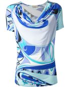 Emilio Pucci Pattern Print Top - Lyst