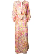 Emilio Pucci Printed Maxi Dress - Lyst