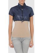 Roberta Scarpa Leather Outerwear - Lyst