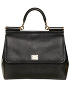 Dolce & Gabbana Sicily Dauphine Leather Top Handle Bag - Lyst
