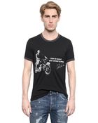 Dolce & Gabbana Cotton Jersey Steve Mcqueen T-Shirt - Lyst