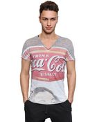 Dolce & Gabbana Coca Cola Print V Neck Tshirt - Lyst