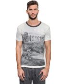 Dolce & Gabbana Temple Printed Cotton Jersey T-Shirt - Lyst